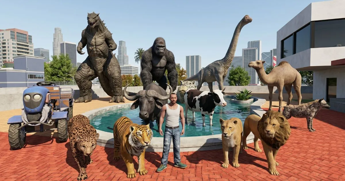 Animals feature codes Indian Bike Driving 3D